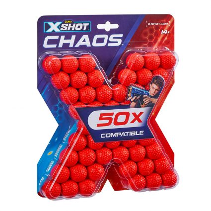 X-SHOT CHAOS 50 DART BALLS REFILL BLISTE