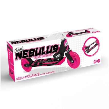 SCOOTER, NEBULUS BLACK WITH PINK, 4/CTN