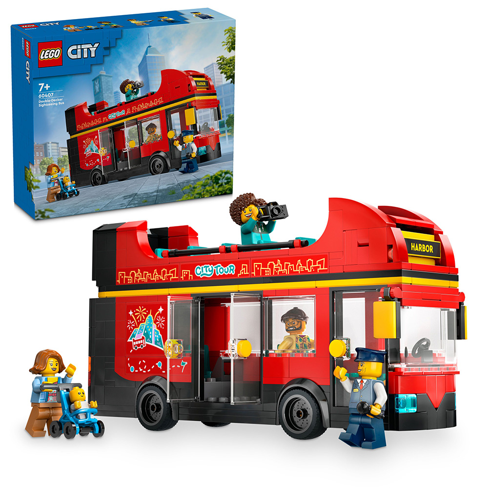 LEGO 60407 RØD DOBBELTDEKKER-TURISTBUSS. - Ringo.no