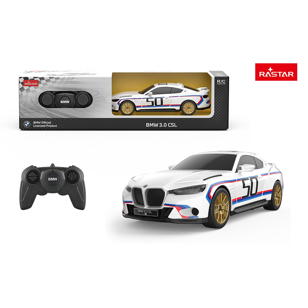 RASTAR BMW 3.0 CSL R/C 1:24 WH. - Ringo.no