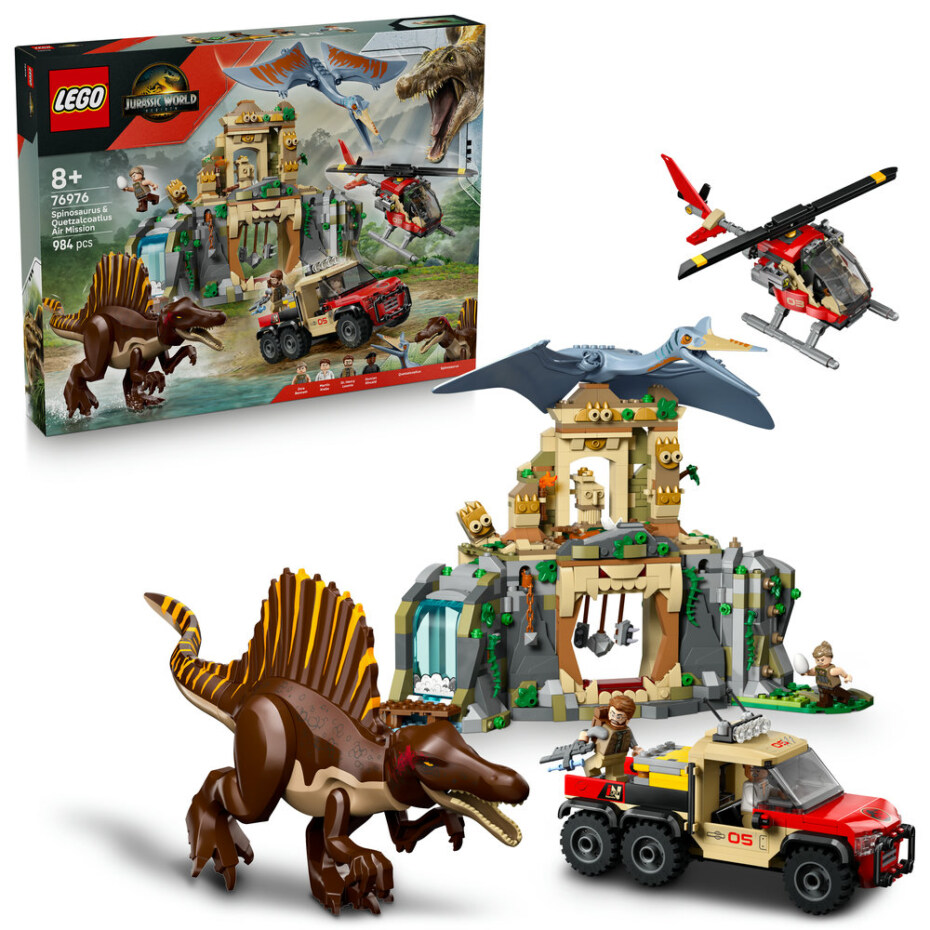 LEGO 76976 HELIKOPTEROPPDRAG MED SPINOSA - Ringo.no