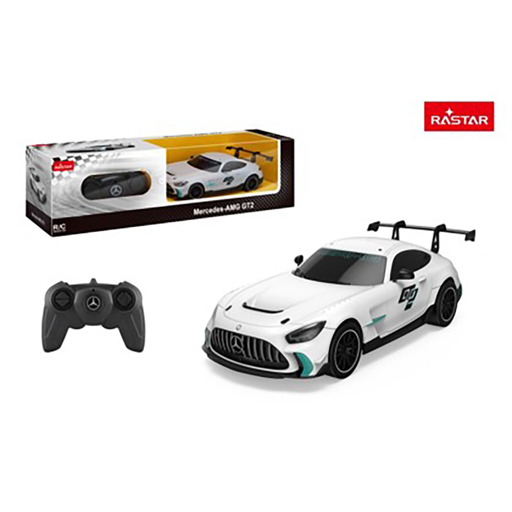 RASTAR R/C 1:24 MERCEDES-AMG GT2 GREY. - Ringo.no