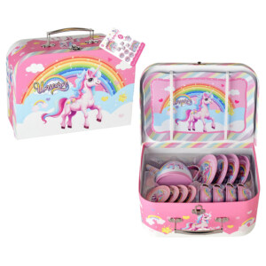 KOFFERT UNICORN M/KOPPESETT I TINN.