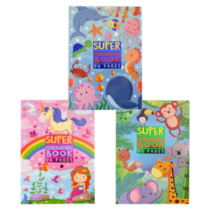 FARGELEGGINGSBOK SUPER, 3 ASS..