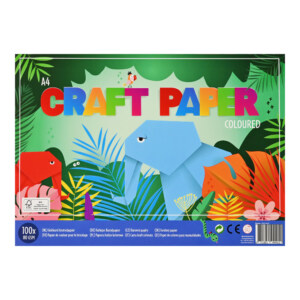 A4 FARGET HOBBYPAPIR, 100 ARK.