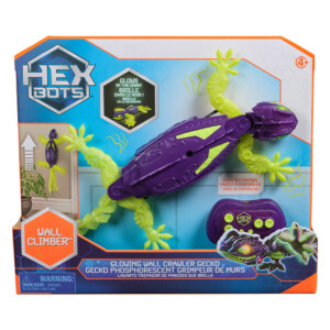 HEX BOTS WALL CRAWLER GECKO GLOW IN THE.