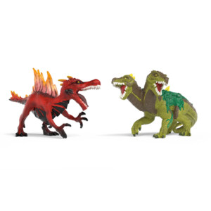 SCHLEICH FIRE SAURIAN VS. JUNG.
