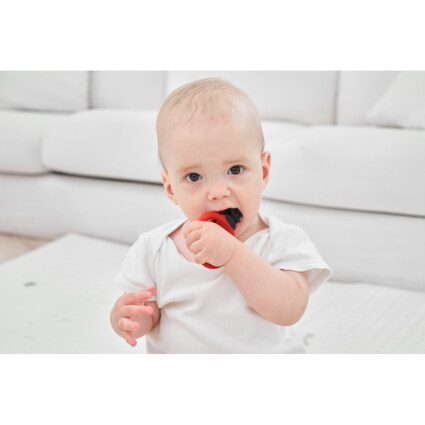 Mombella Ladybug U‑formet Tannbørste & Biteleke