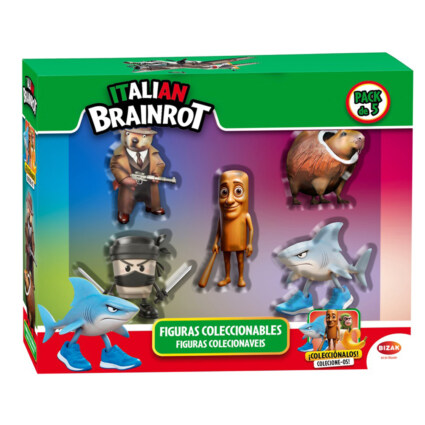 Brainrot 5 Figures Pack, 5 cm