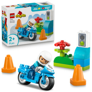 LEGO 10471 BLÅ POLITIMOTORSYKKEL.