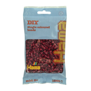 HAMA 118 KASTANJEBRUN MIDI PERLER 1000