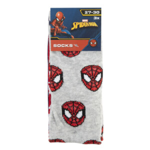 SOKKER 3 PK - SPIDERMAN (3 ASS STR)