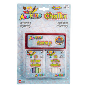 ATKIDS KRITT OG SVAMP. 12 HVITE, 12 FARG