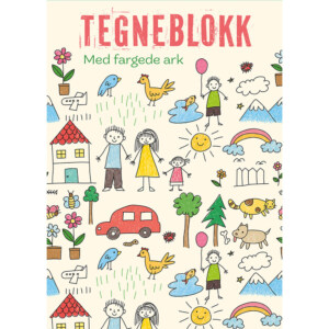 TEGNEBLOKK A4 80 FARGEDE ARK