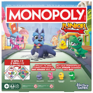 MONOPOLY JUNIOR 2 GAMES IN 1 (DK/NO)