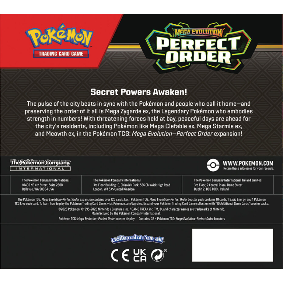 Pokemon Legends Ringo POKEMON BOOSTER ME03 PERFECT ORDER - Ringo.no