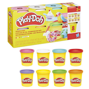 PLAY-DOH COMPOUND 8-PK RAINBOW 680G.