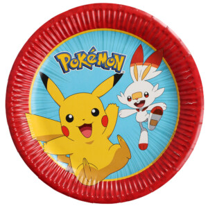 PAPER PLATE POKEMON 23 CM 8-P