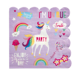 PAPER NAPKINS UNICORN 33 X 33 CM 16-P