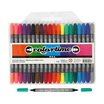 COLORTIME DOBBELTUSJ, STREK 2,3+3,6 MM,