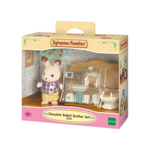 SYLVANIAN SETT MED BROR SJOKOLADEKANIN (