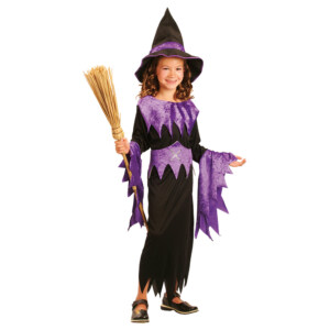 KID COSTUME PURPLE WITCH 110-116
